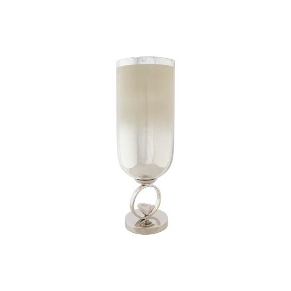 Vase DKD Home Decor Champagne Crystal Aluminium (15 x 15 x 44 cm) Online