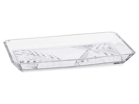 Tray Madlen Crystal Transparent (16,5 x 2,6 x 27,5 cm) Fashion