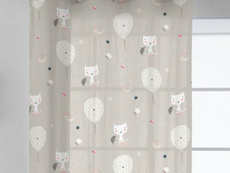 Curtain Haciendo el Indio Cats and Ballons 140 x 260 cm Supply