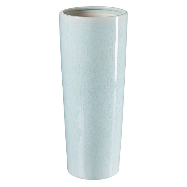 Vase 16,5 x 16,5 x 40,5 cm Ceramic Turquoise Online Hot Sale