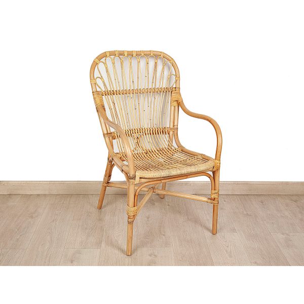 Armchair Romimex Natural Rattan 55 x 85 x 59 cm Online now