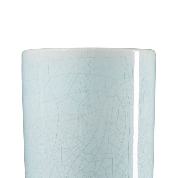 Vase 16,5 x 16,5 x 40,5 cm Ceramic Turquoise Online Hot Sale