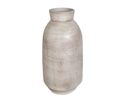 Vase Romimex Grey Ceramic 18 x 40 x 18 cm For Sale