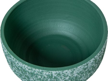 Set of Planters Alexandra House Living Green Ceramic 3 Pieces Discount