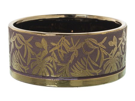 Planter Alexandra House Living Golden Ceramic 20 x 9 x 20 cm For Cheap