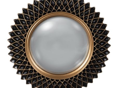 Wall mirror Black Golden 32 x 2,3 x 32 cm Online