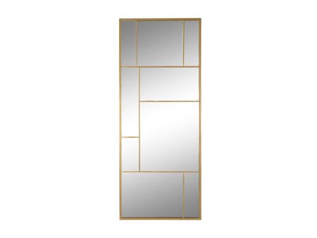 Wall mirror Home ESPRIT Golden 60 x 2 x 150 cm For Cheap