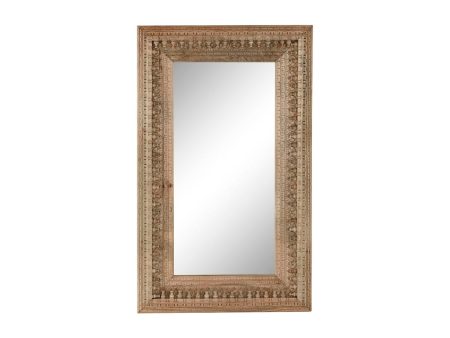 Wall mirror Home ESPRIT Natural 90 X 4 X 150 cm For Cheap