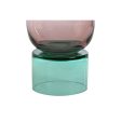 Vase Home ESPRIT Bicoloured Crystal 15 x 15 x 32 cm Online