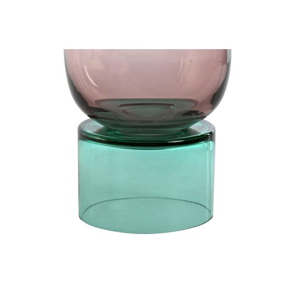 Vase Home ESPRIT Bicoloured Crystal 15 x 15 x 32 cm Online