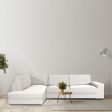 Sofa Cover Eysa JAZ White 110 x 120 x 500 cm For Sale