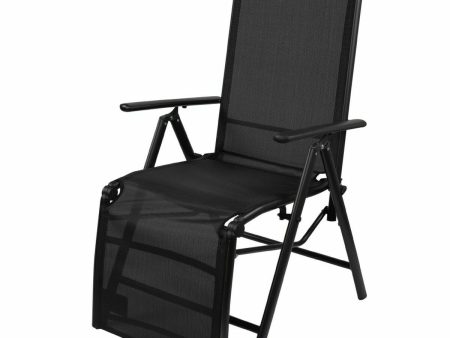 Sun-lounger Aktive Black Foldable (Refurbished C) Cheap