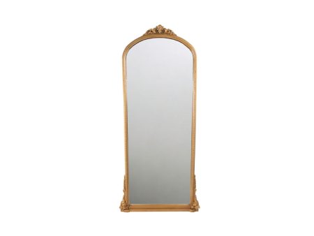 Wall mirror Romimex Golden MDF Wood 84 x 183 x 6 cm on Sale