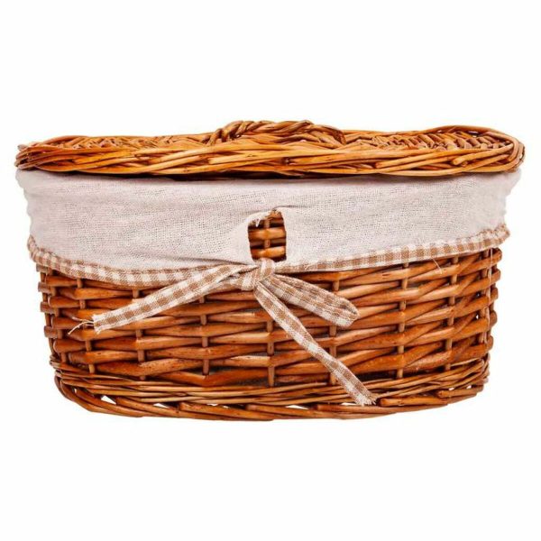 Storage boxes Alexandra House Living Natural wicker Willow wood 20 x 14 x 10 cm 23 x 14 x 30 cm 2 Pieces Online