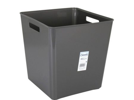 Storage Box Tontarelli Bella Graphite 29 x 29 x 30 cm Online Hot Sale