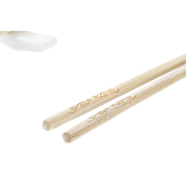 Sushi Set DKD Home Decor Bamboo Board Natural Oriental 28 x 9 x 2 cm (3 Pieces) (6 Pieces) Fashion