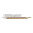 Appetizer Set DKD Home Decor Tapas Bamboo Stoneware Board 3 Pieces 31 x 20 x 5 cm Fashion