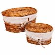 Storage boxes Alexandra House Living Natural wicker Willow wood 20 x 14 x 10 cm 23 x 14 x 30 cm 2 Pieces Online