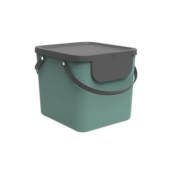 Container Rotho Albula Green 40 L Rectangular Fashion