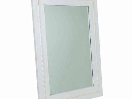 Wall mirror Alexandra House Living White 3 x 90 x 70 cm Rectangular Fashion