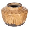 Vase Brown Ceramic 11,5 X 11,5 X 8,5 CM For Discount