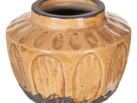 Vase Brown Ceramic 11,5 X 11,5 X 8,5 CM For Discount