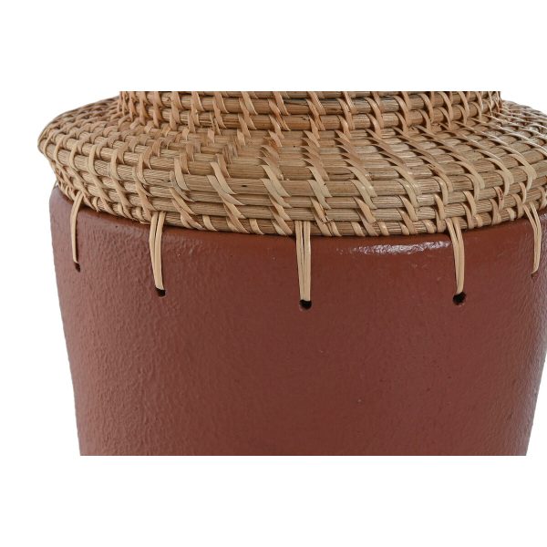 Vase Home ESPRIT Natural Terracotta 22 x 22 x 35 cm Online Sale