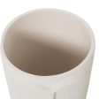 Vase Alexandra House Living Ecru Ceramic Face 13 x 13 x 25 cm Online now