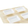 Sushi Set DKD Home Decor Metal Bamboo White Natural Oriental 30 x 40 cm 28 x 22 x 2,5 cm (9 Pieces) Hot on Sale