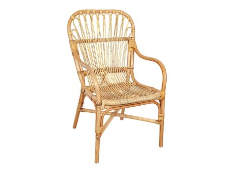 Armchair Romimex Natural Rattan 55 x 85 x 59 cm Online now