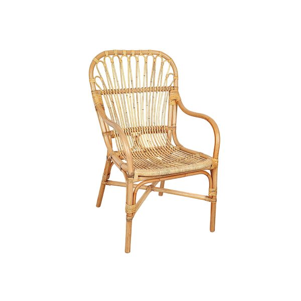 Armchair Romimex Natural Rattan 55 x 85 x 59 cm Online now