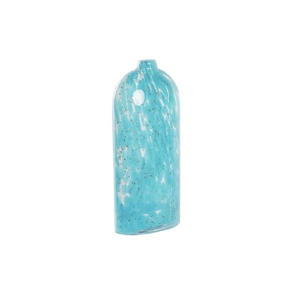 Vase DKD Home Decor Blue Crystal Mediterranean 12,5 x 6,5 x 28 cm For Cheap