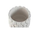 Vase Home ESPRIT White Stoneware Mediterranean 22 X 22 X 17,5 cm Online now