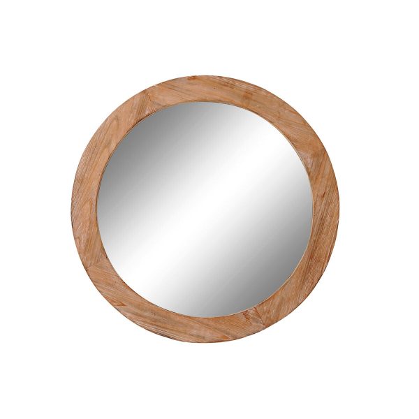 Wall mirror DKD Home Decor Brown Natural Alpino 66 x 5 x 66 cm on Sale