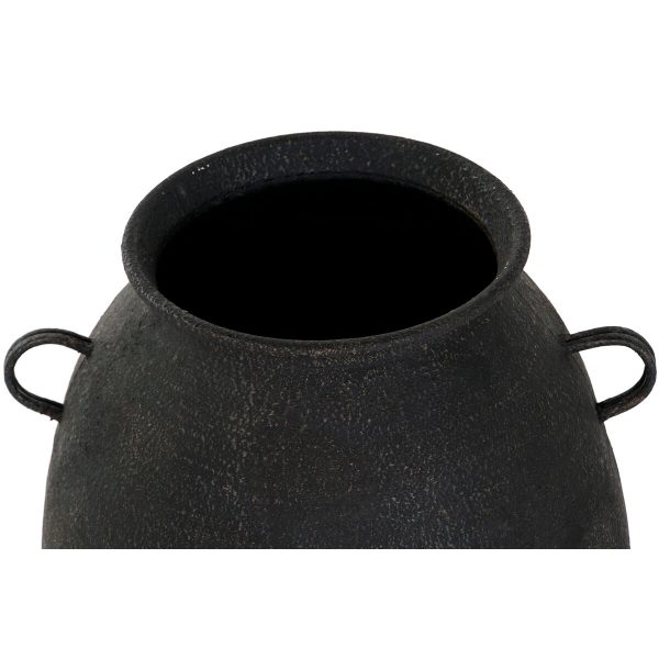 Vase Home ESPRIT Black Metal 34,5 x 34,5 x 57 cm Supply