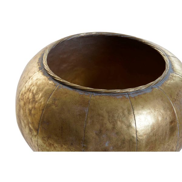 Planter Home ESPRIT Golden Metal Modern 38 x 38 x 68 cm Hot on Sale