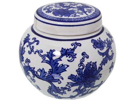 Vase Alexandra House Living Blue Ceramic 10 x 11 x 10 cm For Cheap