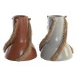 Vase DKD Home Decor Grey Terracotta 26 x 26 x 30 cm (2 Units) Fashion