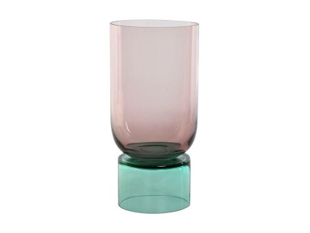 Vase Home ESPRIT Bicoloured Crystal 15 x 15 x 32 cm Online