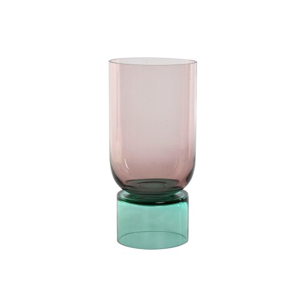 Vase Home ESPRIT Bicoloured Crystal 15 x 15 x 32 cm Online