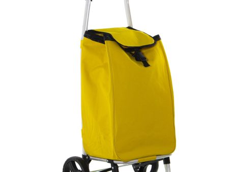 Shopping cart Alexandra House Living Yellow 46 x 98 x 36 cm Polyester Online Hot Sale