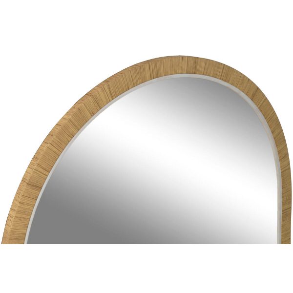 Wall mirror Home ESPRIT Brown Beige Natural Ivory Scandi 55 X 2 X 75 cm (4 Units) Hot on Sale