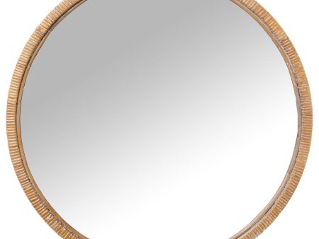 Wall mirror Alexandra House Living Natural Fibre 8 x 63 x 63 cm Circular Sale