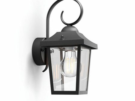 Wall Light Philips 17236 30 PN Black Aluminium 60 W E27 Lantern (1 Unit) Sale