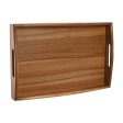 Tray Home ESPRIT Natural Acacia 39,5 x 25,5 x 5,5 cm Online now