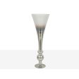 Vase Alexandra House Living Transparent Silver Glass 25 x 80 x 25 cm Supply