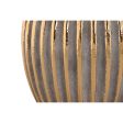 Vase Home ESPRIT Golden Stoneware Modern 19 x 19 x 16 cm Fashion