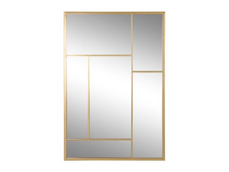 Wall mirror Home ESPRIT Golden 60 x 2 x 90 cm For Discount