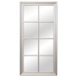 Wall mirror Alexandra House Living Silver Window Rectangular Online Hot Sale