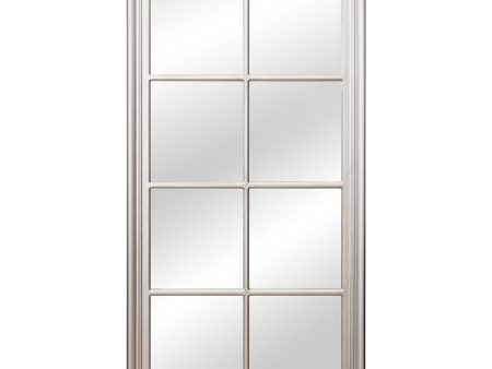 Wall mirror Alexandra House Living Silver Window Rectangular Online Hot Sale